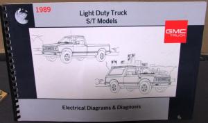 1989 GMC Electrical Wiring Diagram Service Manual Light Duty S/T Truck