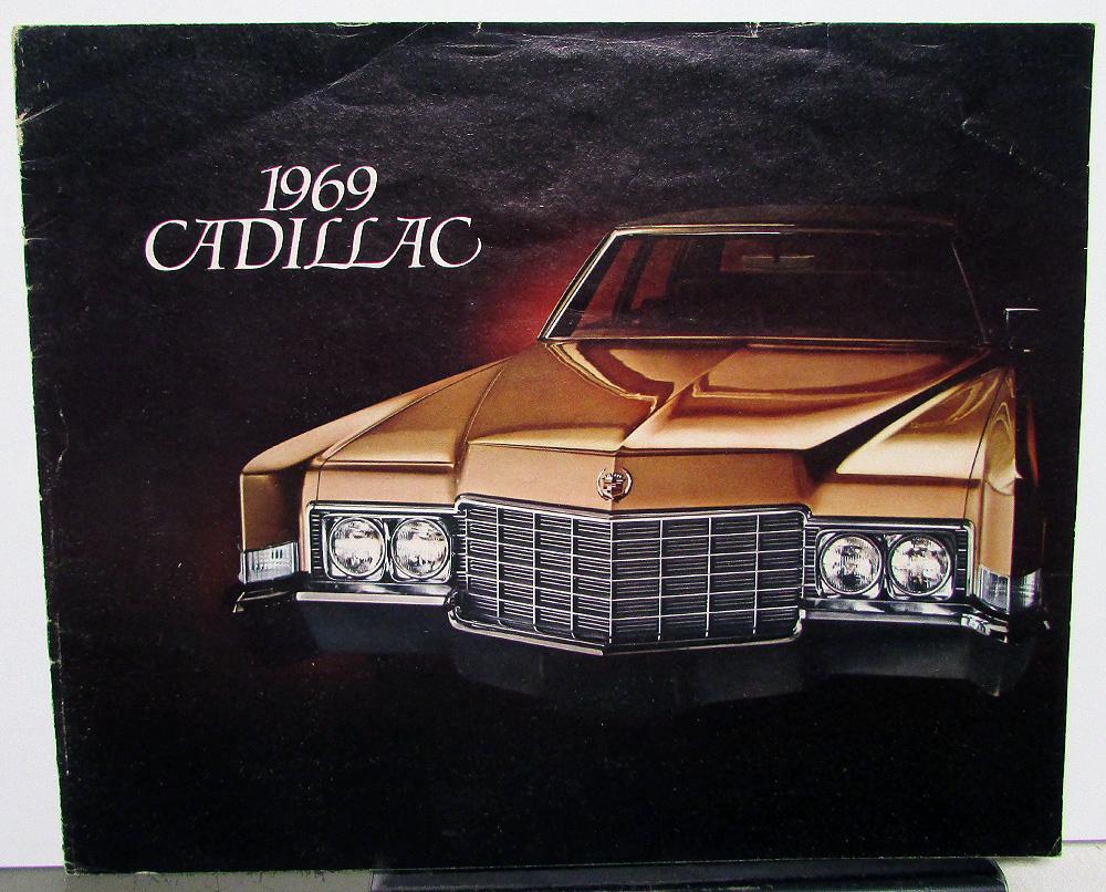 1969 Cadillac Fleetwood Eldorado DeVille Convertible Calais Sales Brochure Orig
