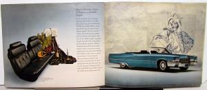 1969 Cadillac Fleetwood Eldorado DeVille Convertible Calais Sales Brochure Orig