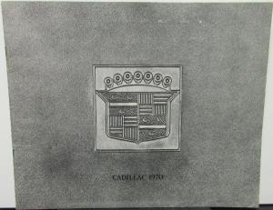 1970 Cadillac Fleetwood Eldorado Deville Calais Sales Brochure Smaller Version