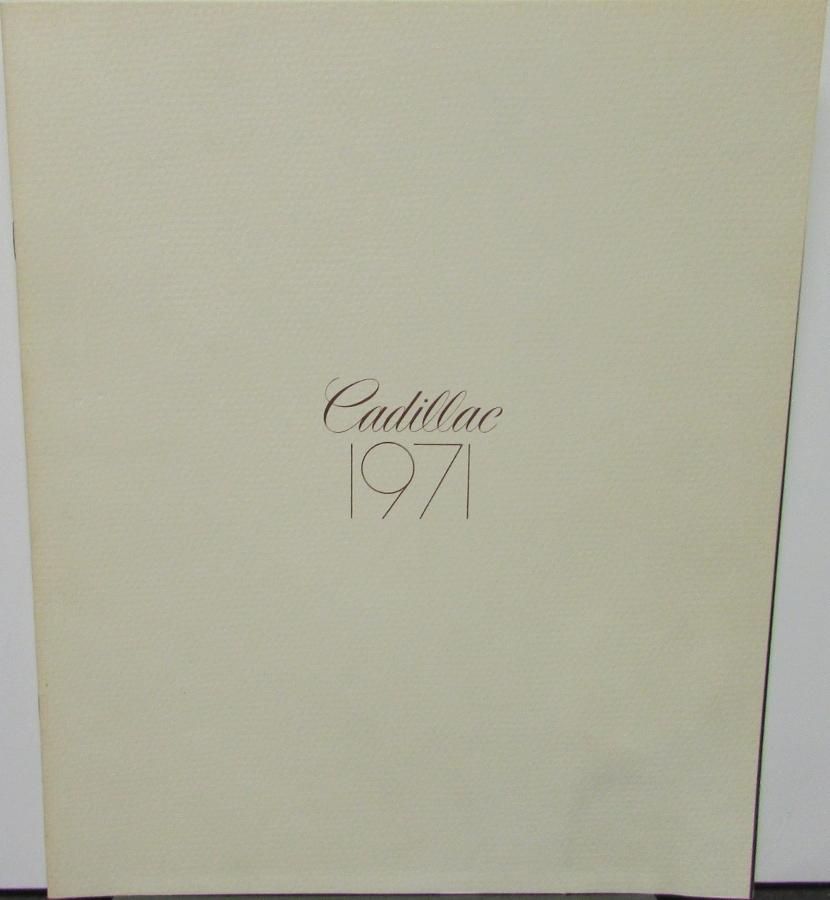 1971 Cadillac Fleetwood Eldorado Deville Calais Sales Brochure Small Version Org