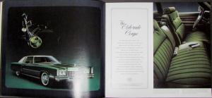 1972 Cadillac Fleetwood Brougham 75 Eldorado Deville Calais Small Sale Brochure