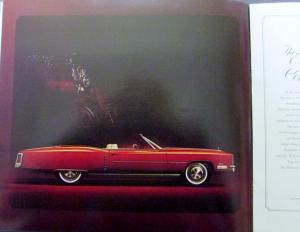 1972 Cadillac Fleetwood Brougham 75 Eldorado Deville Calais Small Sale Brochure
