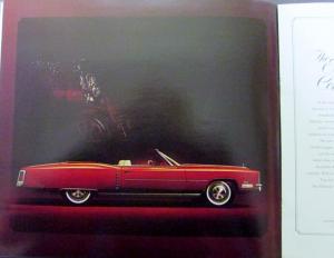 1972 Cadillac Fleetwood Brougham 75 Eldorado Deville Calais Small Sale Brochure