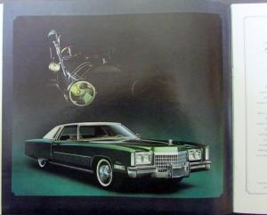 1972 Cadillac Fleetwood Brougham 75 Eldorado Deville Calais Small Sale Brochure