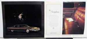 1972 Cadillac Fleetwood Eldorado DeVille Calais Color Sales Brochure Original