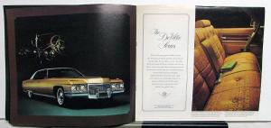 1972 Cadillac Fleetwood Eldorado DeVille Calais Color Sales Brochure Original