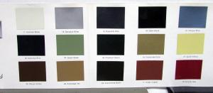 1974 Cadillac Paint Chips Colors Exterior & Firemist Sales Brochure Folder Orig