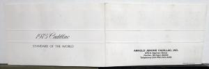 1975 Cadillac Exterior Colors & Firemist Paint Chips Sales Brochure Folder Orig