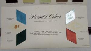 1976 Cadillac Exterior Colors Selections Paint Chips Sales Brochure Folder Orig