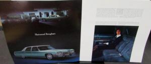 1973 Cadillac Fleetwood Brougham 75 Eldorado DeVille Calais Sales Brochure Orig