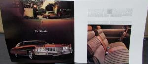 1973 Cadillac Fleetwood Brougham 75 Eldorado DeVille Calais Sales Brochure Orig