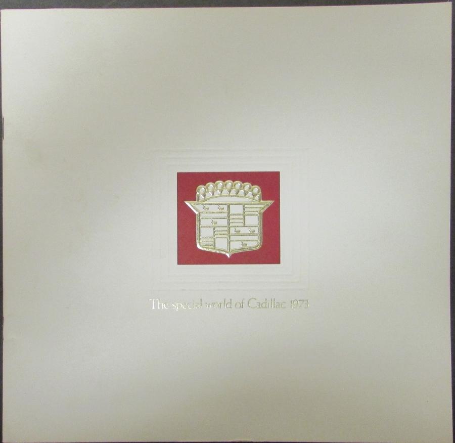 1973 Cadillac Fleetwood Brougham 75 Eldorado DeVille Calais Small Sales Brochure