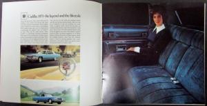 1973 Cadillac Fleetwood Brougham 75 Eldorado DeVille Calais Small Sales Brochure
