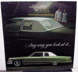 1974 Cadillac Fleetwood Brougham Deville Cabriolet Luxury Car Sale Brochure Orig