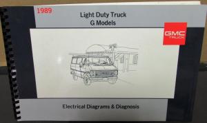 1989 GMC Electrical Wiring Diagram Dealer Service Manual Light Duty G Van Model