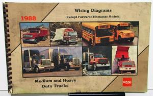 1988 GMC Electrical Wiring Diagram Dealer Service Manual Medium/HD Trucks