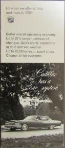 1975 Cadillac Performance System Sales Brochure Original