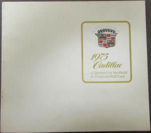 1975 Cadillac Fleetwood Limo Sedan Eldorado DeVille Calais Smaller Sale Brochure