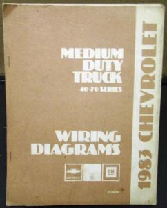 1983 Chevrolet Electrical Wiring Diagram Dealer Manual Medium Duty 40-70 Series