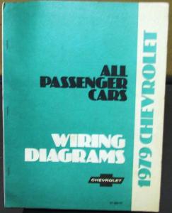 1979 Chevrolet Electrical Wiring Diagram Dealer Manual All Passenger Cars Camaro