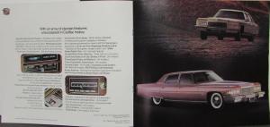 1975 Cadillac Eldorado DeVille Fleetwood Brougham Calais Limo Sales Brochure