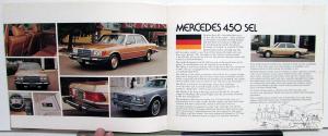 1976 Cadillac Seville Comparison Mercedes Volvo BMW Jaguar & More Sales Brochure