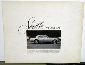 1976 Cadillac Seville Comparison Mercedes Volvo BMW Jaguar & More Sales Brochure