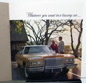 1976 Cadillac Fleetwood Eldorado Seville deVille Calais Limo Small Sale Brochure