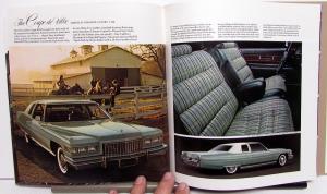 1976 Cadillac Fleetwood Eldorado Seville deVille Calais Limo Small Sale Brochure