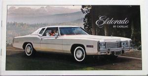 1977 Cadillac Eldorado Custom Biarritz Performance Specs Sales Brochure Original