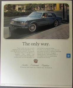 1977 Cadillac Seville Color Sales Brochure Folder Original