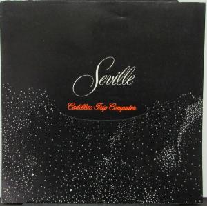 1978 Cadillac Seville Trip Computer Sales Brochure Folder Original