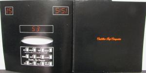 1978 Cadillac Seville Trip Computer Sales Brochure Folder Original