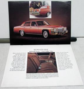 1979 Cadillac Fleetwood deVille Eldorado Seville Color Sales Brochure Original