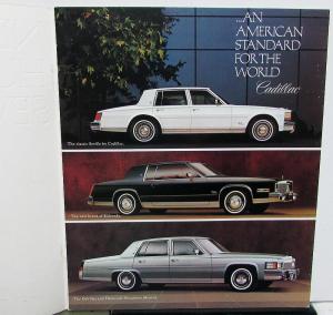 1979 Cadillac Seville Eldorado DeVille Fleetwood & More Small Sales Brochure