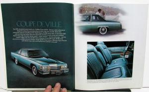 1979 Cadillac Seville Eldorado DeVille Fleetwood & More Small Sales Brochure