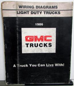 1986 GMC Electrical Wiring Diagram Dealer Manual Light Duty Trucks