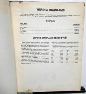 1986 GMC Electrical Wiring Diagram Dealer Manual Light Duty Trucks