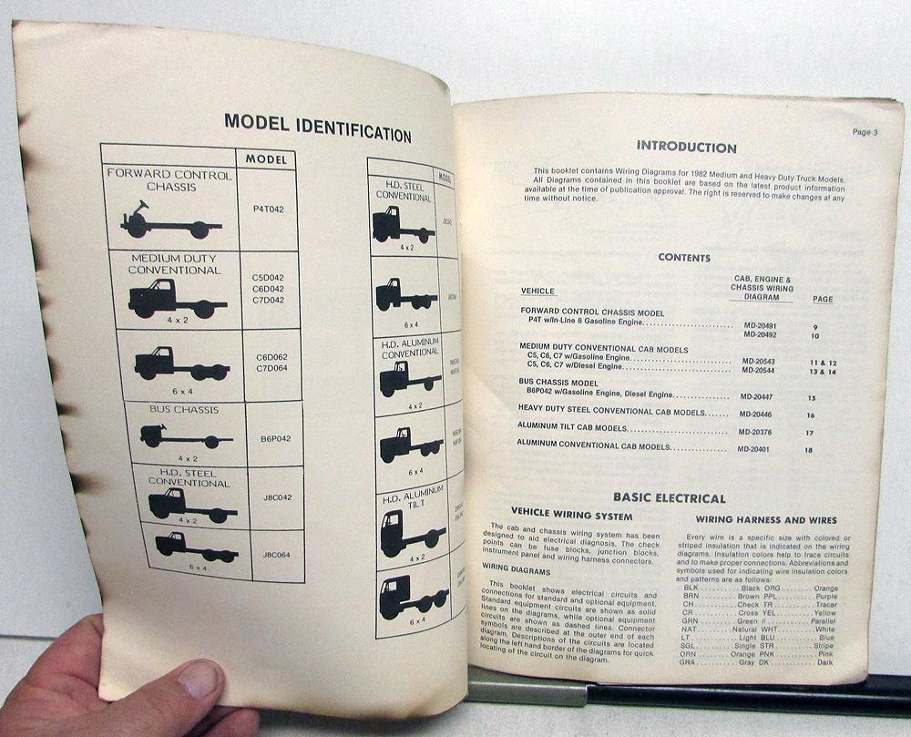 1982 GMC Electrical Wiring Diagram Dealer Manual Medium & Heavy