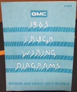 1983 GMC Electrical Wiring Diagram Dealer Manual Medium & Heavy Duty Truck
