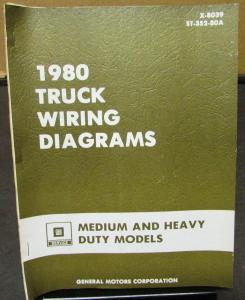 1980 GMC Chevy Electrical Wiring Diagram Dealer Manual Truck Medium & H/D Models