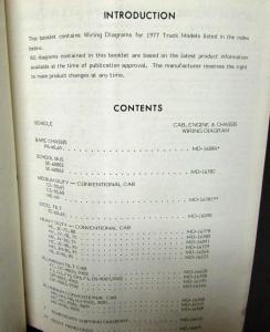1977 GMC Chevy Electrical Wiring Diagram Dealer Manual Truck Models 40/45-90/95