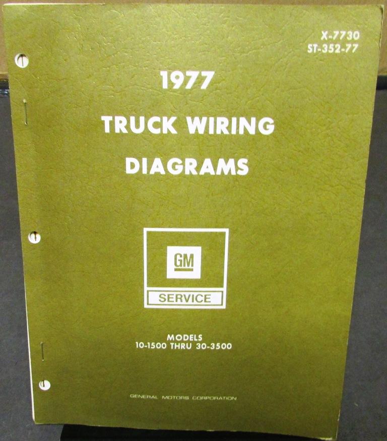 1977 GMC Chevy Electrical Wiring Diagram Manual Truck 10-1500 Thru 30-3500