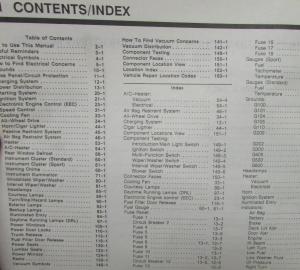 1991 Ford Tempo & Mercury Topaz Electrical & Vacuum Trouble Shooting Shop Manual