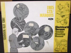 1985 Ford Mercury Dealer Electrical & Vacuum Diagram Manual LTD Marquis