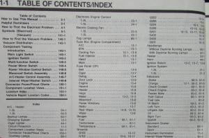 1991 Ford Escort Mercury Tracer Electrical & Vacuum Trouble Shop Service Manual