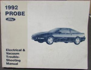 1992 Ford Probe Electrical & Vacuum Trouble Shooting Shop Service Manual