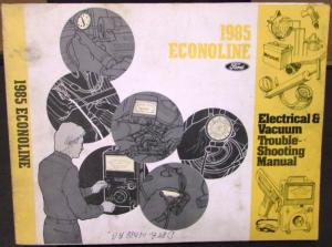 1985 Ford Dealer Electrical & Vacuum Diagram Service Manual Econoline Van