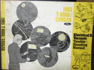 1985 Ford Mercury Dealer Electrical & Vacuum Diagram Manual T-Bird Cougar